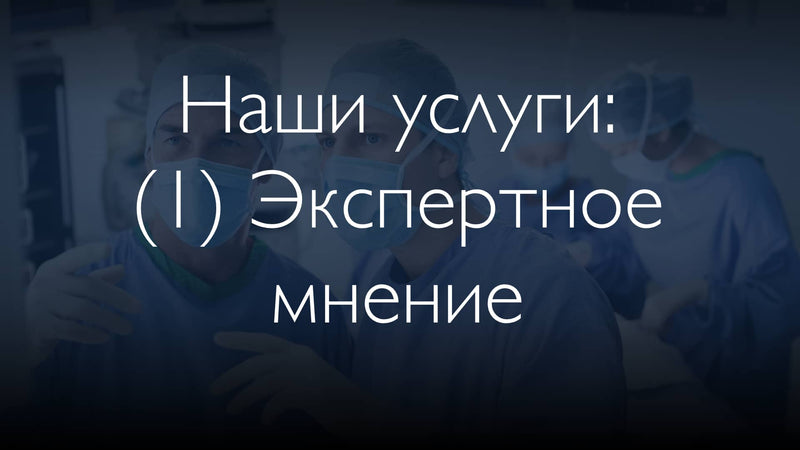 Наши 3 услуги: (1) Мнение панели экспертов